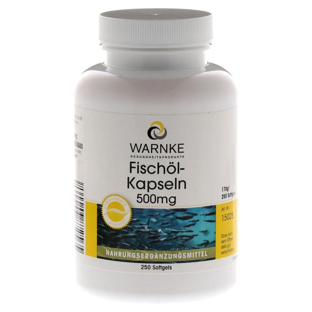 Cápsulas de óleo de peixe avisam 500 mg 250 tampa