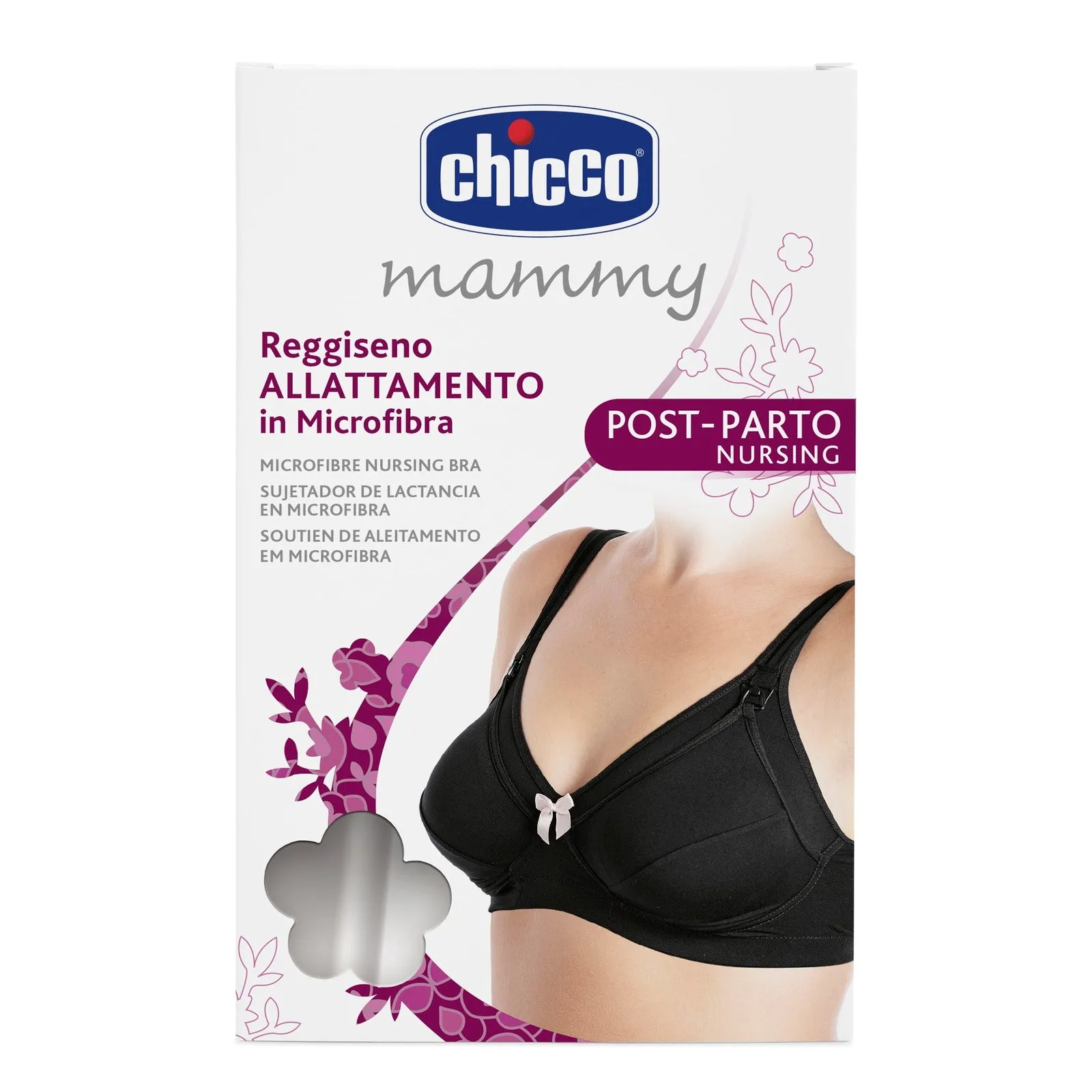 Chicco Soutien de Aleitamento em Microfibra Preto Tamanho 40 Copa D