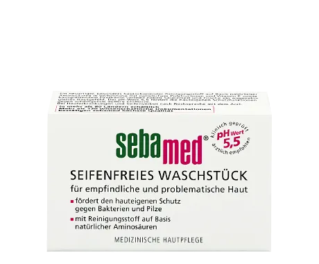 Barra de limpeza sem sabão Sebamed 100 g