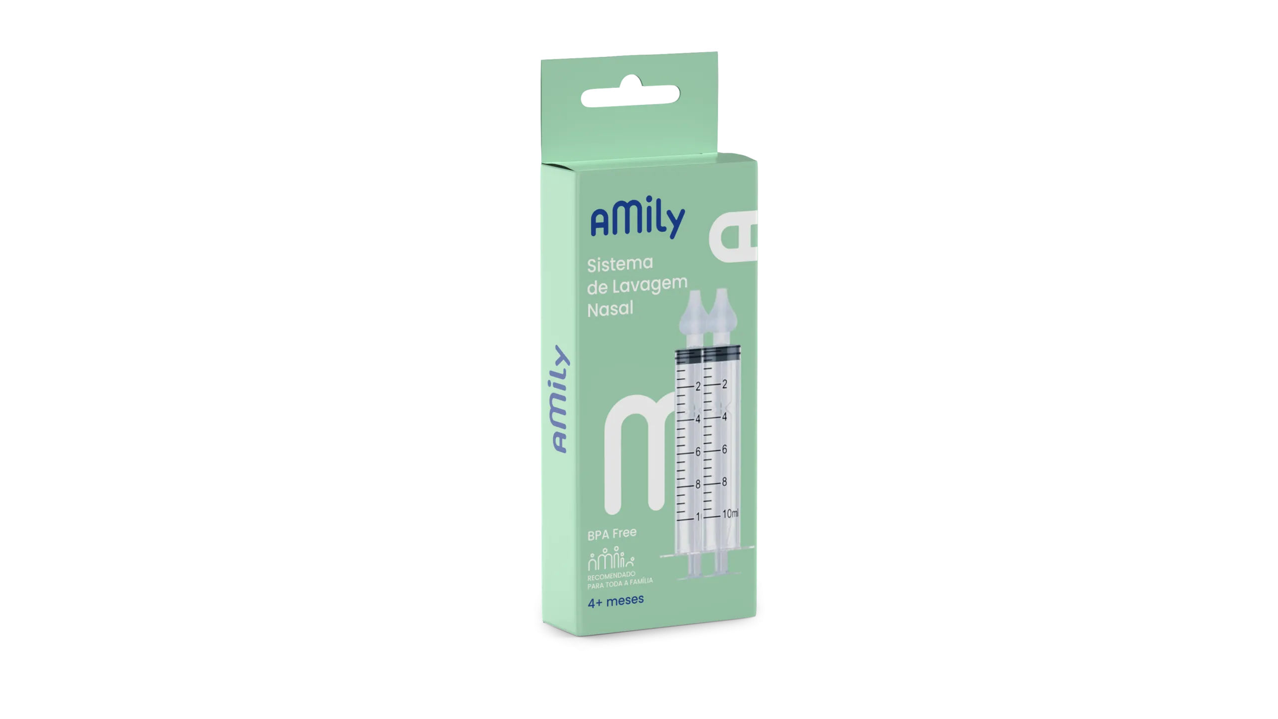 KIt Seringa Lavagem Nasal com Adaptador Amily - 2 x 10 mL