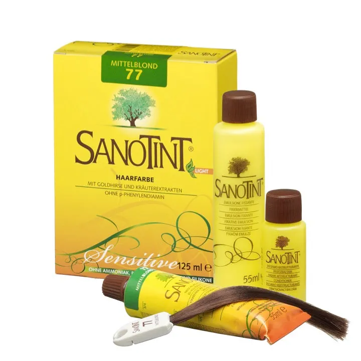 Sanotint Hair Dye Luz sensível a 125 ml - 077 loira média