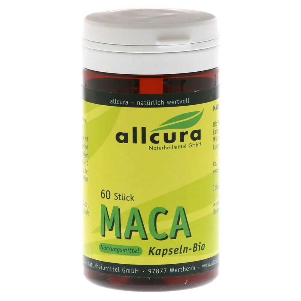 Allcura maca 500 mg cápsulas orgânicas 60 Cap