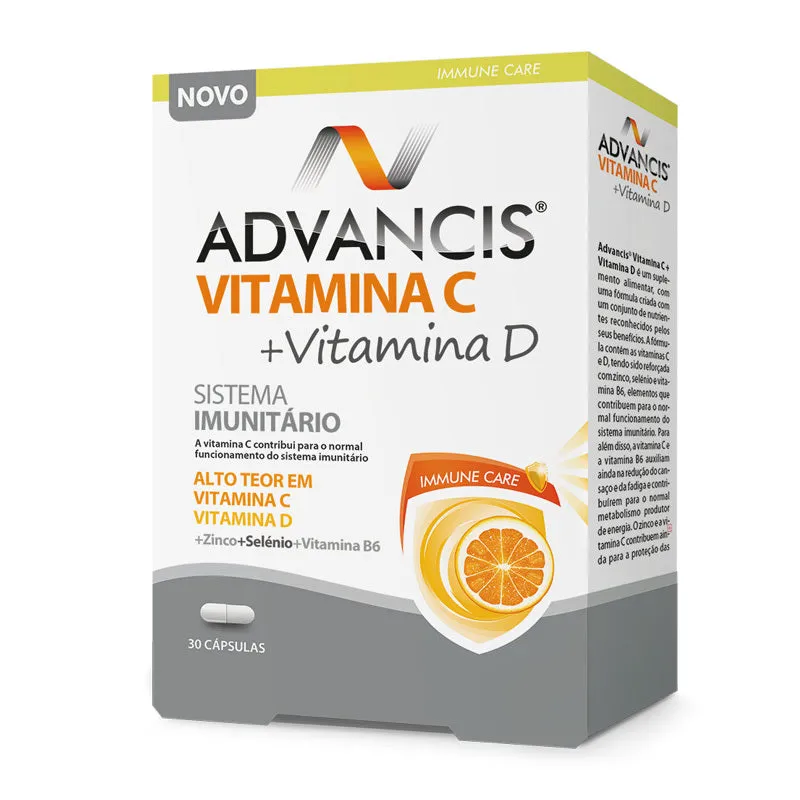 Advancis® Vitamina C + Vitamina D x 30 Cápsulas