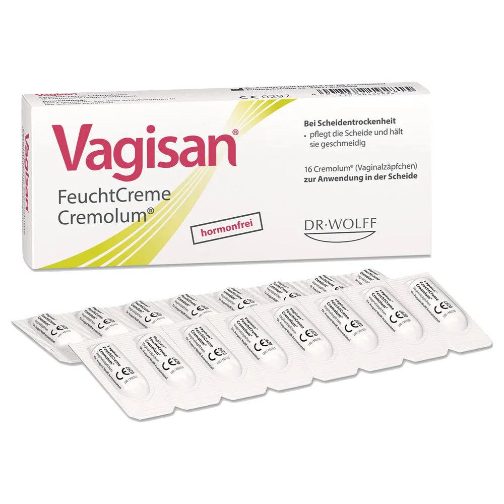 Dr. Wolffs Vagisan Intimate Hidration Cremolum Pessaries 16 PCs