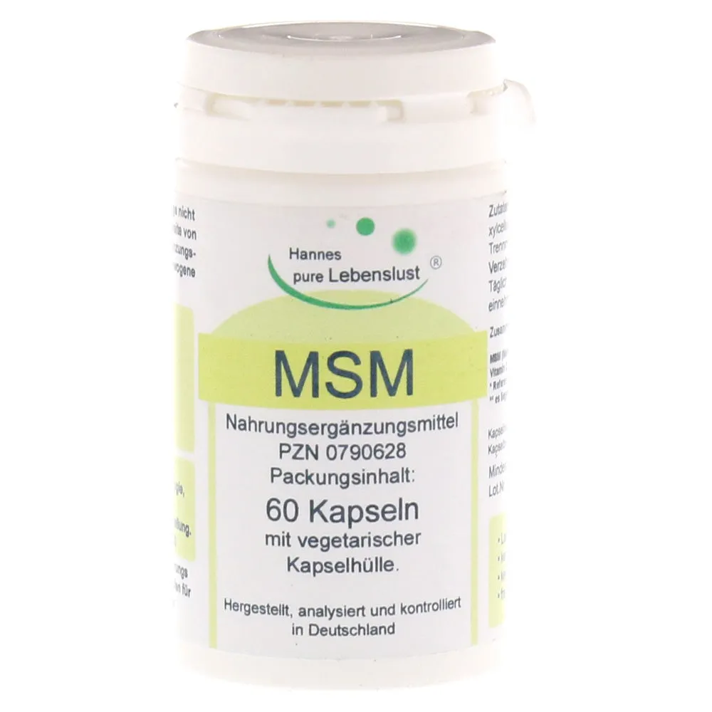 Hannes Pure MSM + Biopep Vegi Capsules 60 Cap