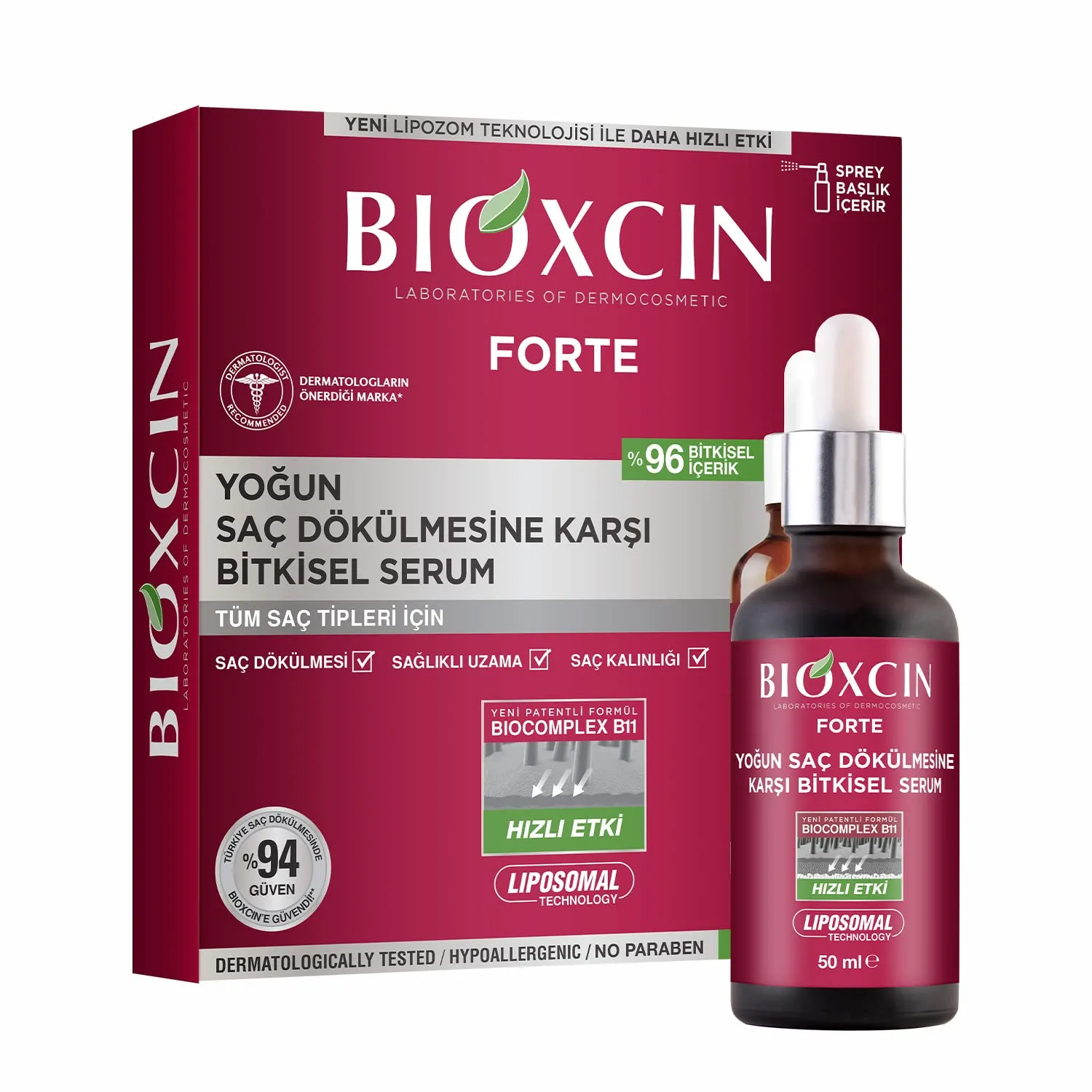 Bioxcin Forte soro 50 ml x 3 garrafas