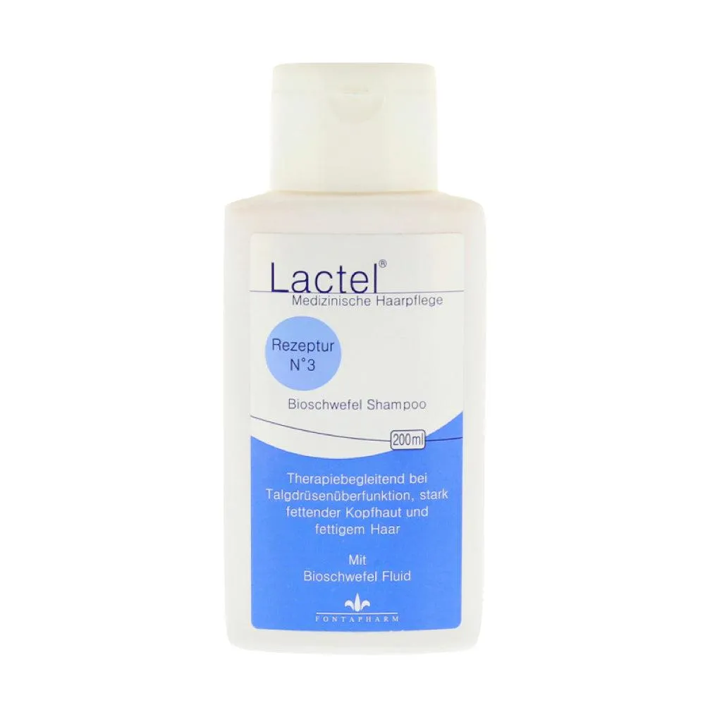 Lactel No.3 Shampoo de enxofre orgânico para couro de oleoso 200 ml