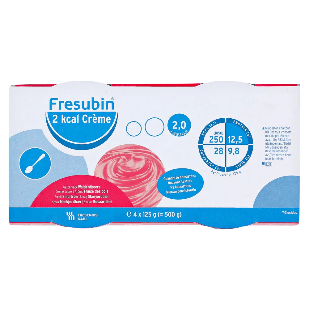 Fresubina 2 kcal Creme selvagem Morango selvagem 4 x 125 g