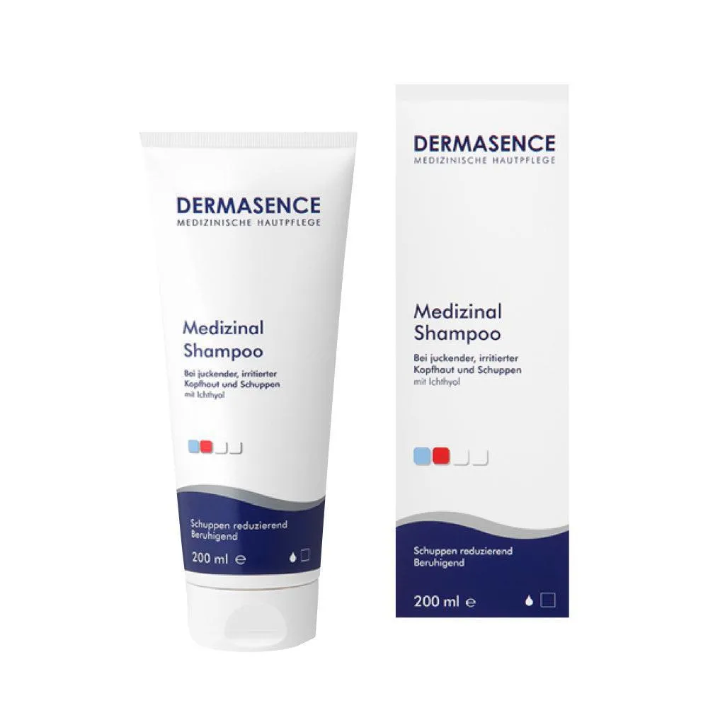 Dermasence no topo de shampoo medicinal 200 ml