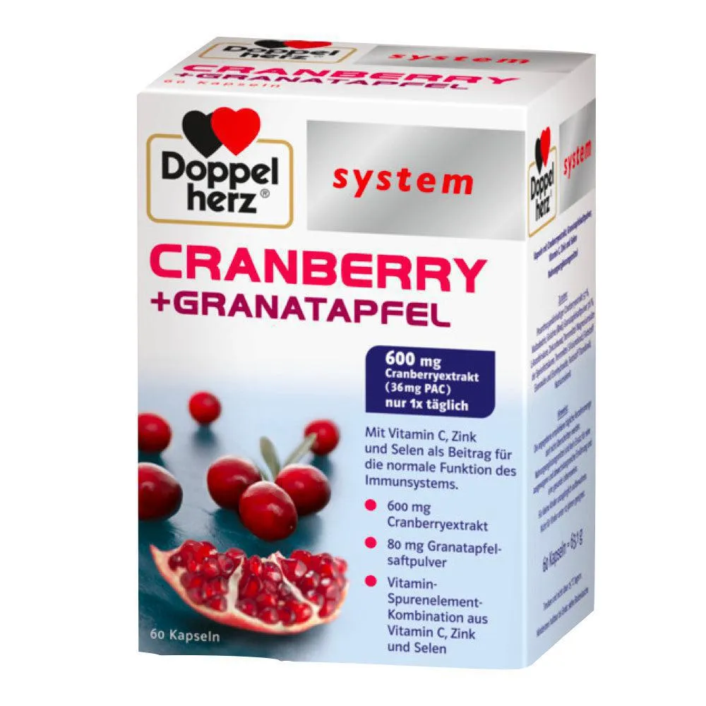 Sistema Doppelerz Cranberry + Cápsulas de Romeganato 60 Cap