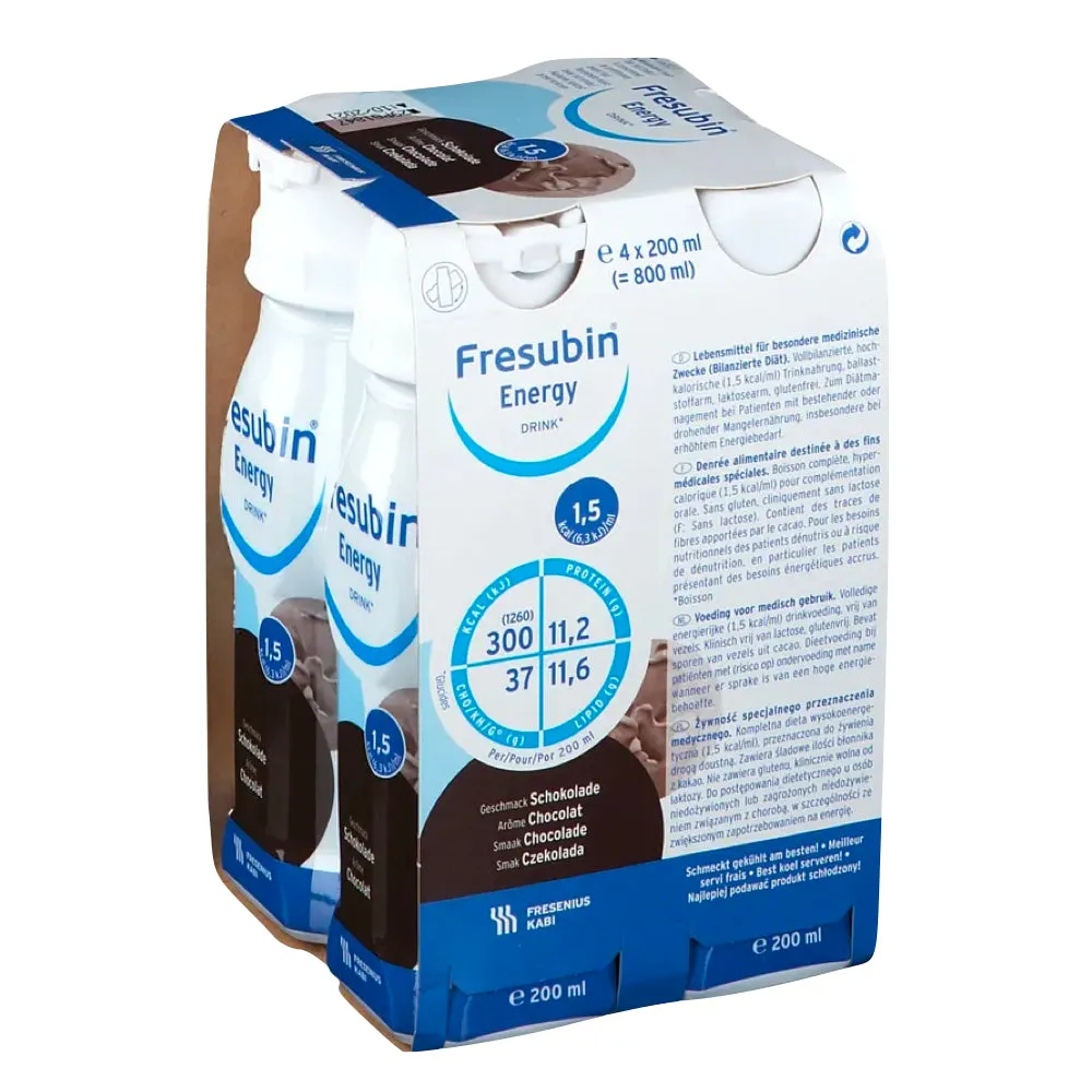 Fresubina Energy Drink Chocolate 4x200 ml