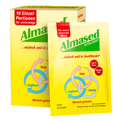 Sacos de porção de comida vital almased 10 x 50 g