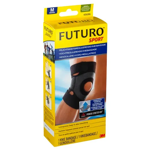 Futuro Sport Sport Regulação de umidade do joelho Tamanho do curativo M 1 pc