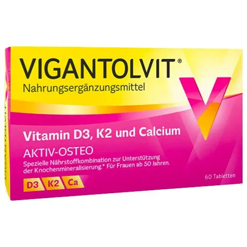 Vigantolvit Vitamina D3, K2 e Cálcio 60 PCs