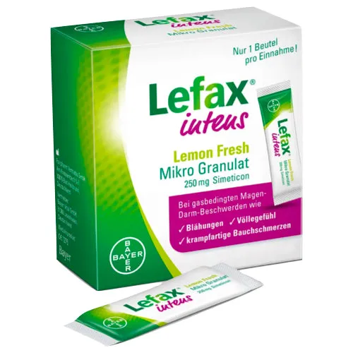 Lefax Intens limão fresco 250 mg grânulos 50 pcs