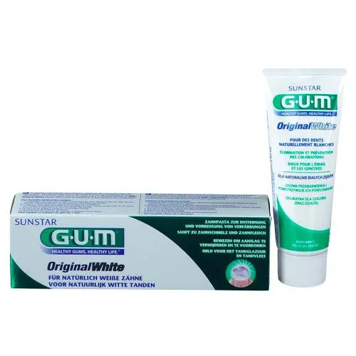 Goma original de creme dental branco 75 ml
