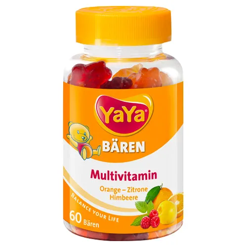 Yaya Bear Gummies de frutas multivitamina 60 PCs