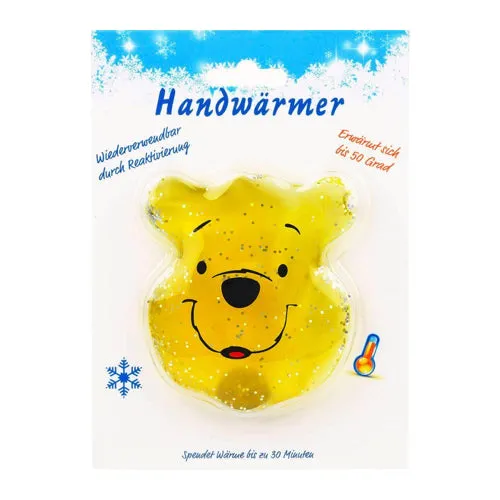 Winnie Pooh, mais quente da mão