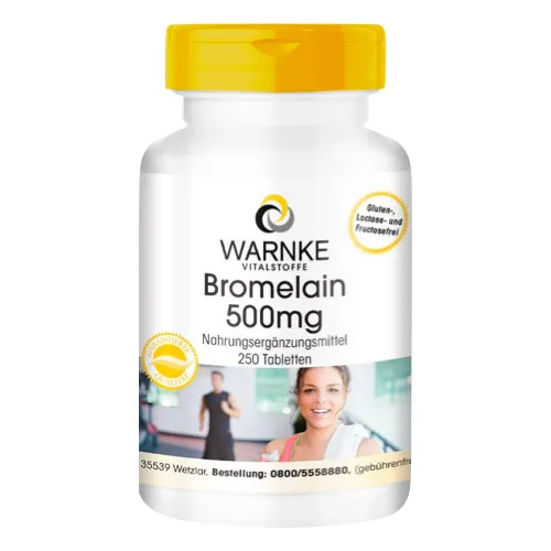 Warnke bromelain 500 mg comprimidos 250 pcs