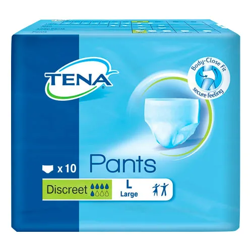 Calça tena discreta l 95-125 cm calças descartáveis 10 pcs