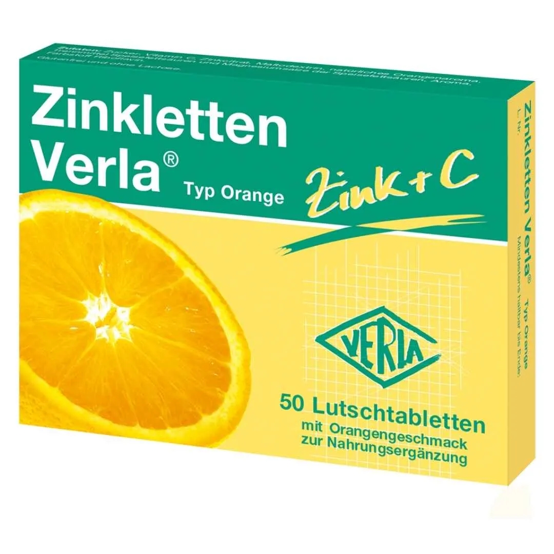 Verla Zinkletten Orange Lozenges 50 Cap