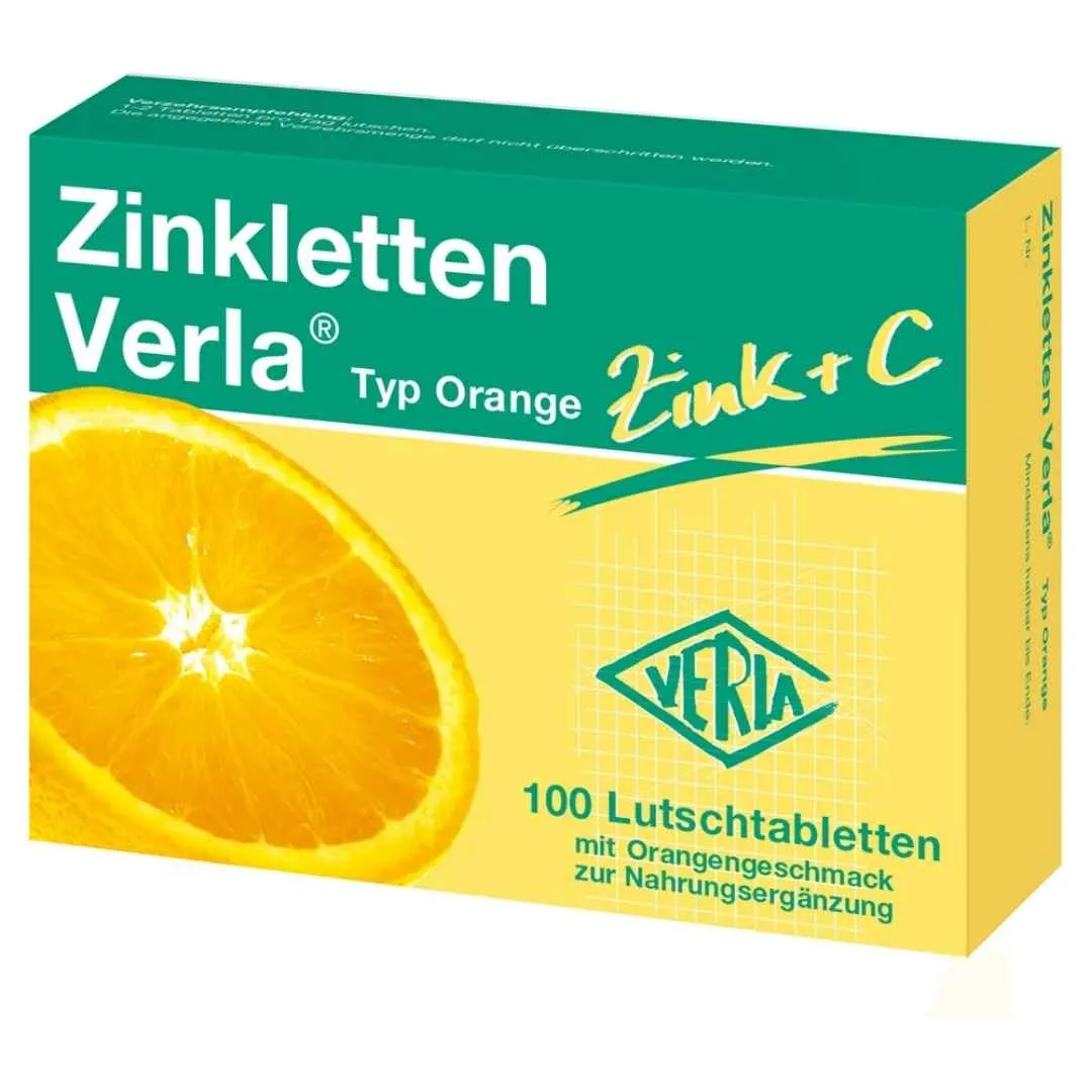 Verla Zinkletten Orange Lozenges 100 Cap