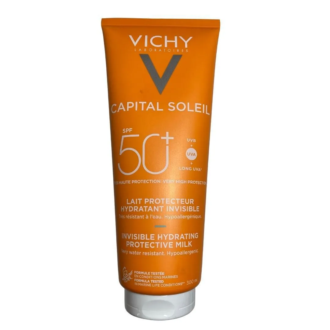 Vichy Capital Soleil Fresh Protetive Sun Milk Hidration for Face & Body SPF 50+ 300 ml