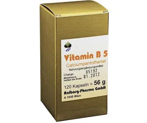 Cápsulas de vitamina B5 Pantotenato 120 PCs