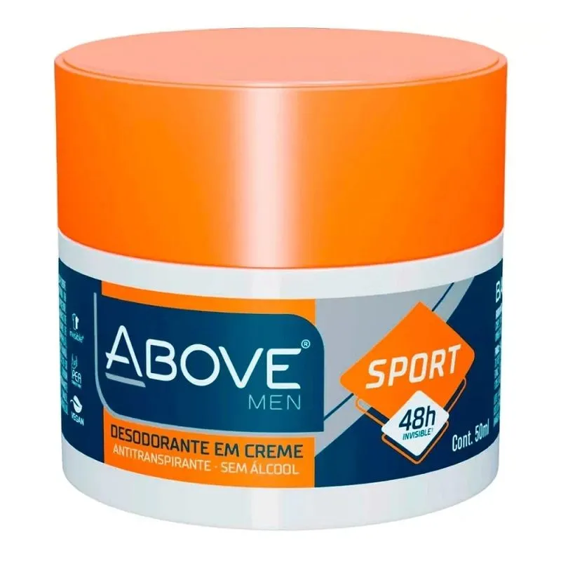 ABOVE DESODORANTE CREME MEN 48H SPORT 50G