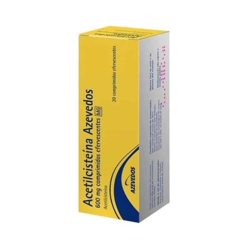 Acetilcisteína Azevedos 600 mg x 20 Comprimidos Efervescentes