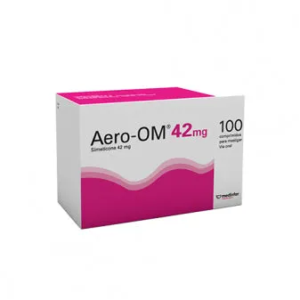 Aero-OM 42 mg x 100 Comprimidos Mastigáveis – Alívio Rápido de Gases e Inchaço