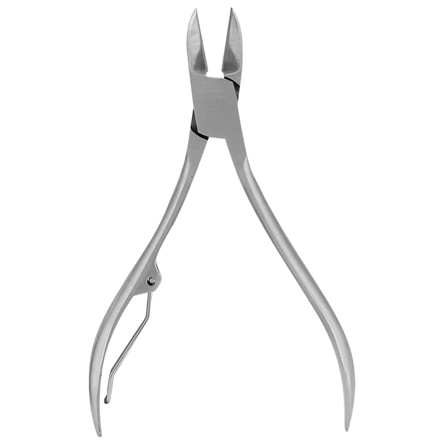 Alicate Unha Manicure Aço Inox Ponta Curva 10cm