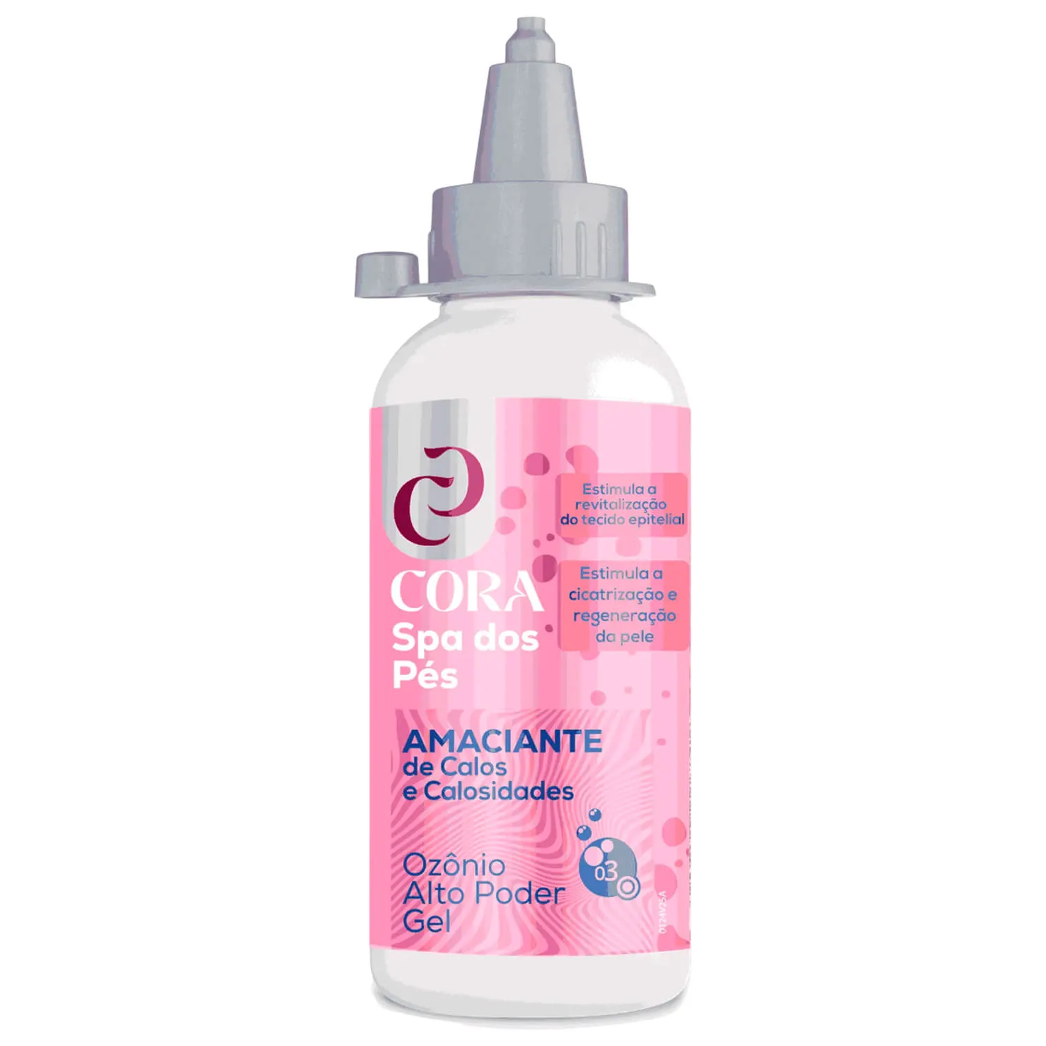 Amaciante de Calosidade Cora Ozônio Alto Poder Gel Bico Aplicador 100ml