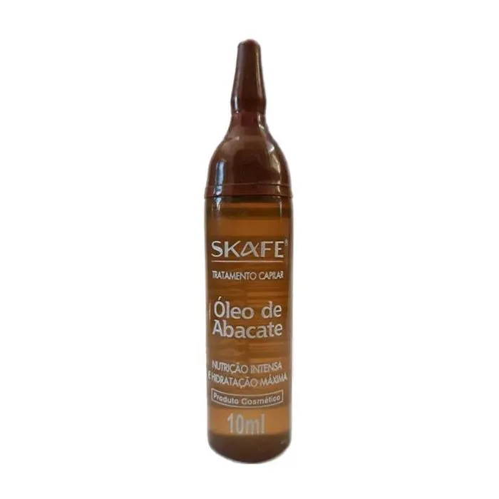 Ampola De Tratamento Skafe Óleo De Abacate 10mL 1 Unidade