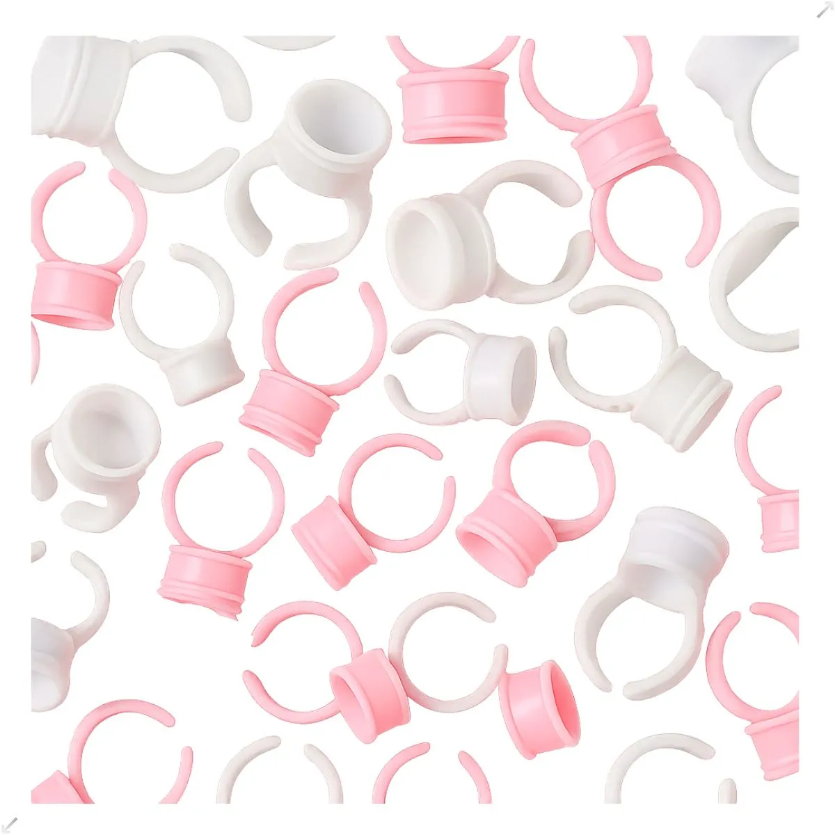 Anel Batoque Descartável Micropigmentação - 1200 Unidades Médio