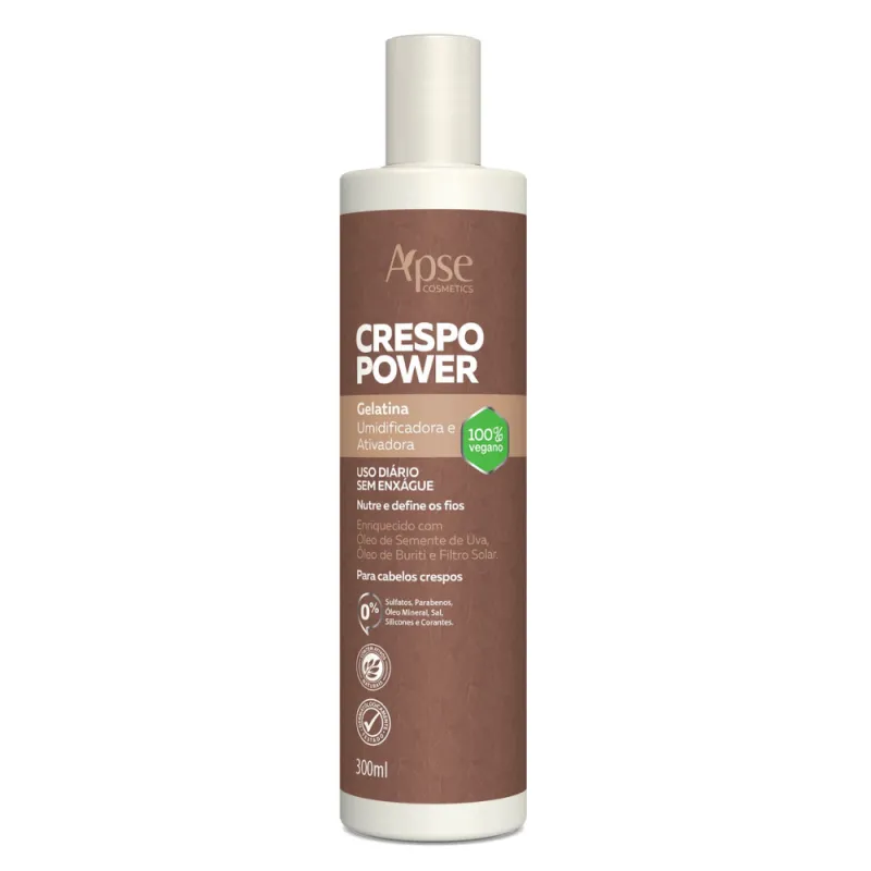 Apse Gelatina Ativadora e Umidificadora Crespo Power 300ml