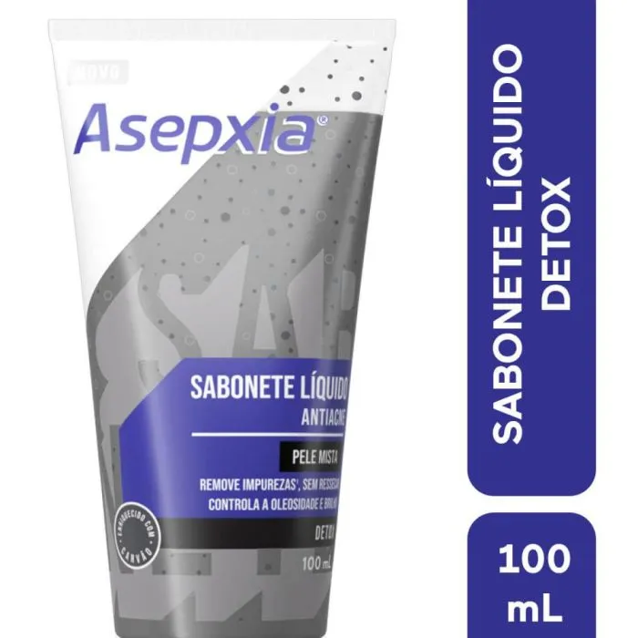 Asepxia Sabonete Detox 100mL Pele Mista