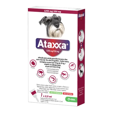 Ataxxa 1250/250mg Cão 10-25kg x 1 Pipeta