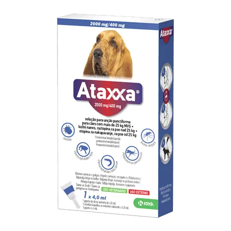 Ataxxa 2000/400mg Cão 25-40kg x 1 Pipeta