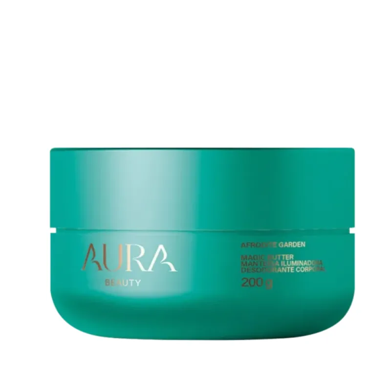 Aura Beauty Manteiga Iluminadora Desodorante Corporal Magic Butter Afrodite Garden 200g