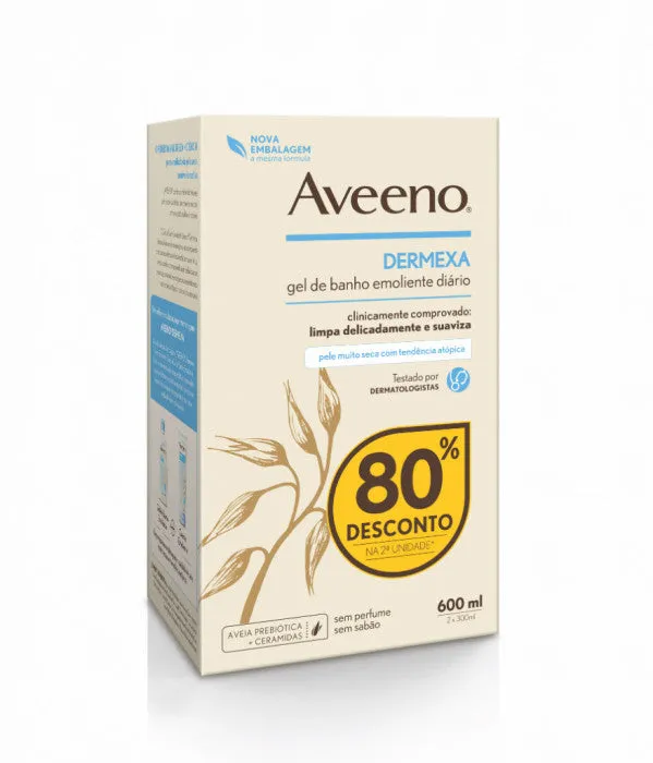 Aveeno Dermexa Gel Banho 2 x 300mL