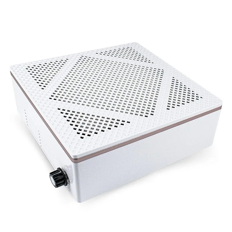 Aspirador Coletor Pó Grelha Branca Manicure Unha Gel Acrigel