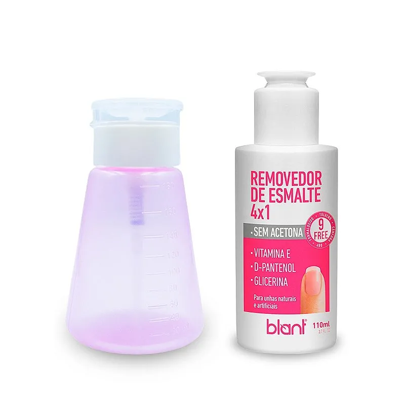 Kit Removedor Sem Acetona 4x1 Blant + Porta Acetona 180ml