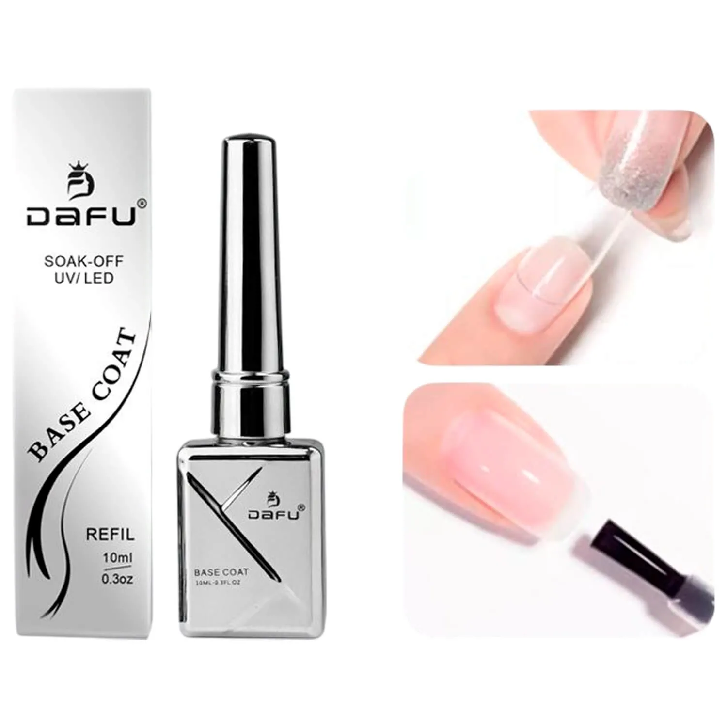 Base Coat Dafu Preparador Capa Base Alongamento de Unha Uv/Led 10ml