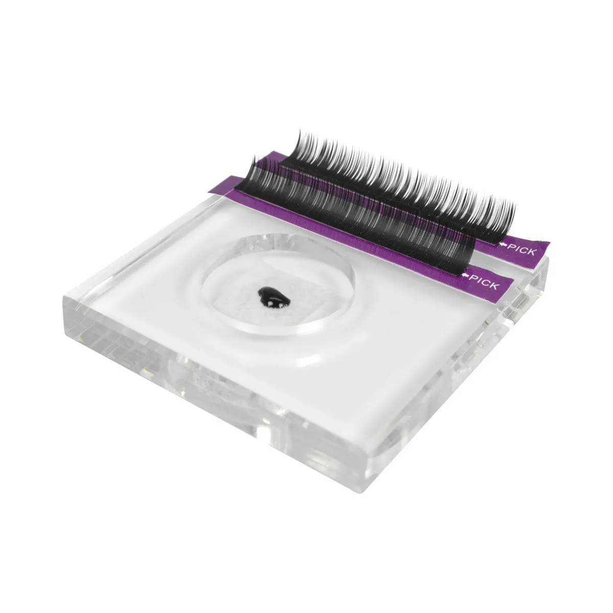 Base de Vidro Quadrada para Extensão de Cílios