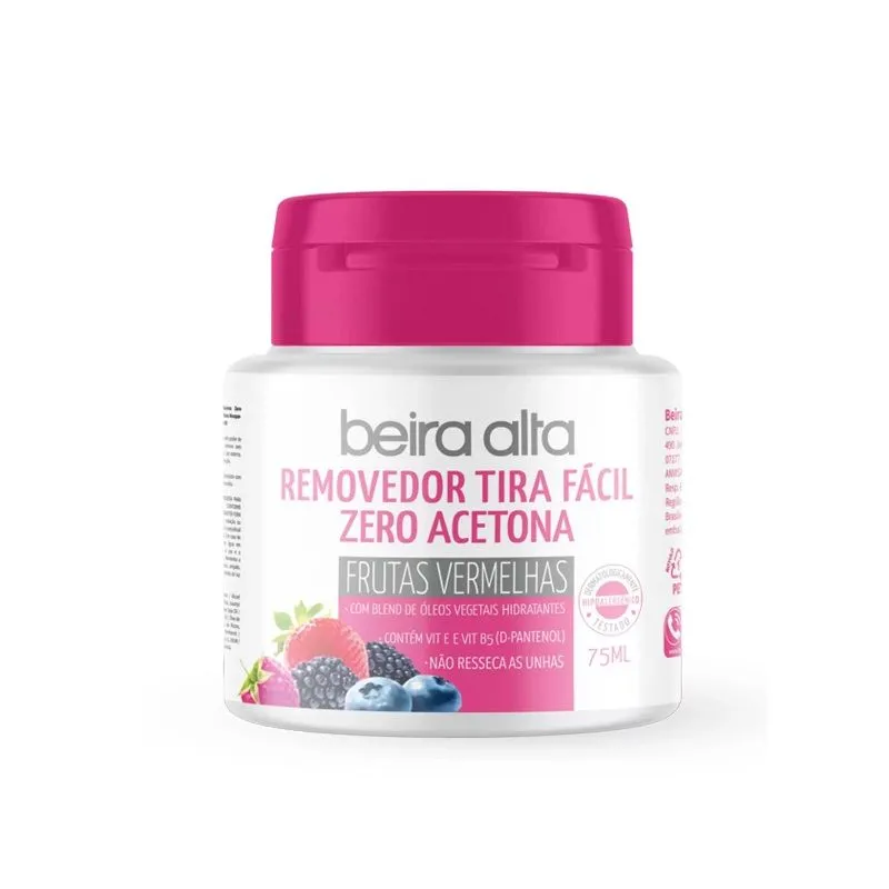 BEIRA ALTA REMOVEDOR ZERO ACETONA FRUTAS VERMELHAS 75ML