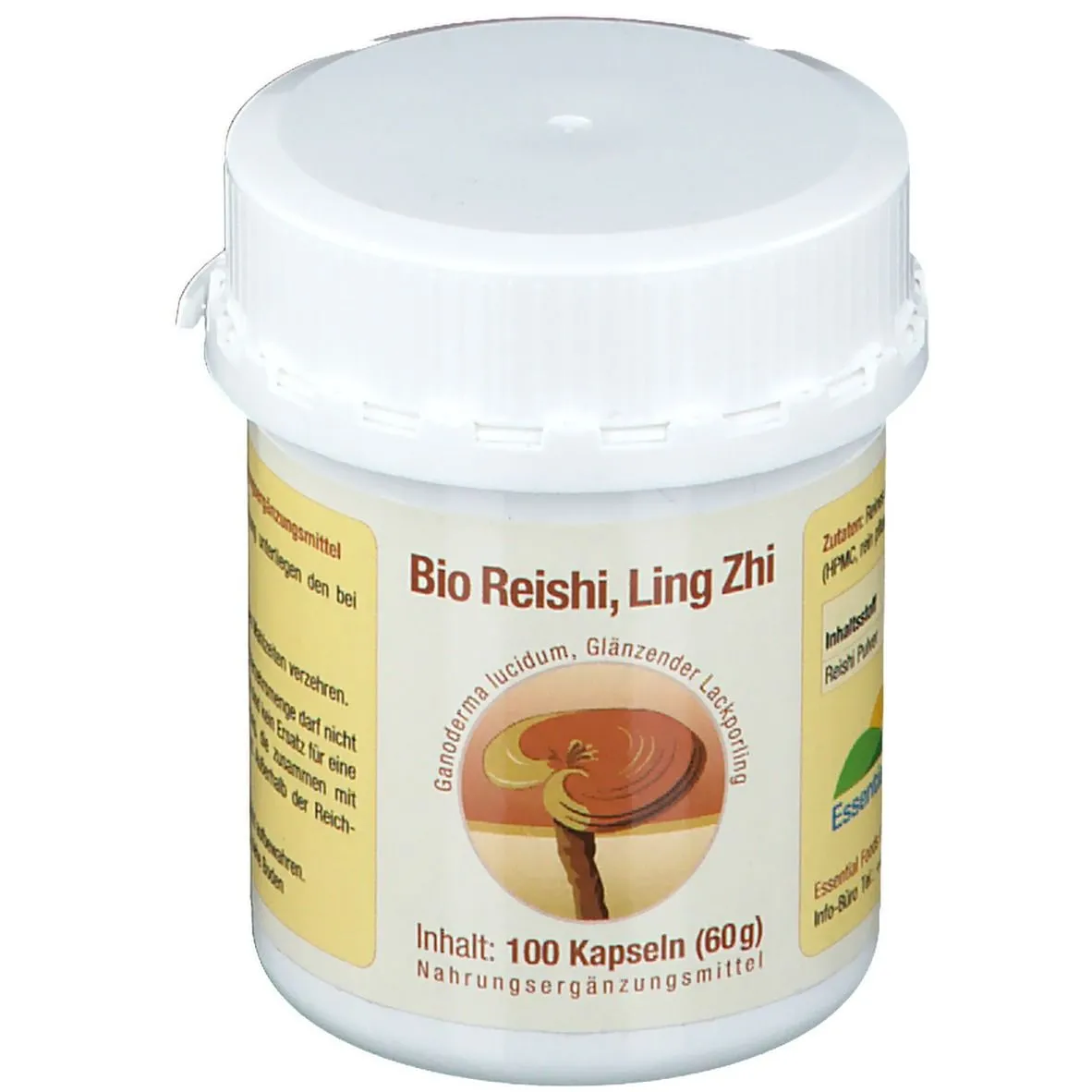 Ling Zhi (Organic Reishi) 500mg Cápsulas 100 Cap