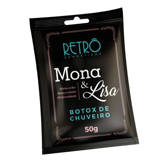 Botox De Chuveiro Retrô Cosmético Mona & Lisa 50G