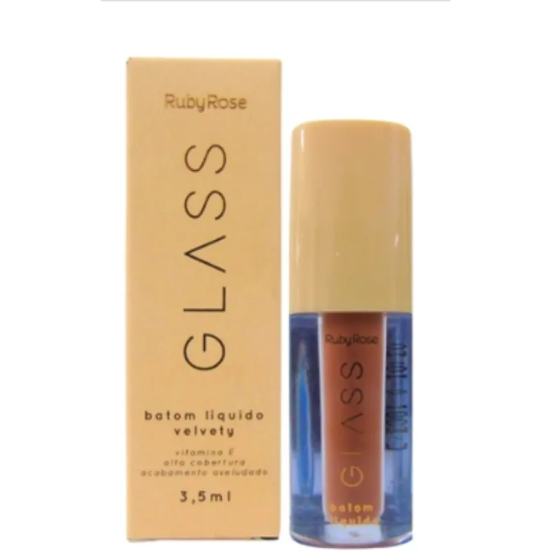 RUBY ROSE GLASS BATOM LÍQUIDO VELVETY BG01 3,5ML