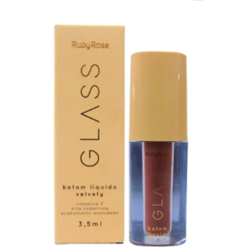 RUBY ROSE GLASS BATOM LÍQUIDO VELVETY BG03 3,5ML